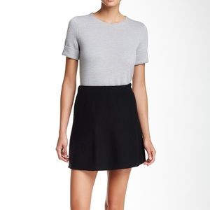 Theory Wool Blend A line Mini Skirt